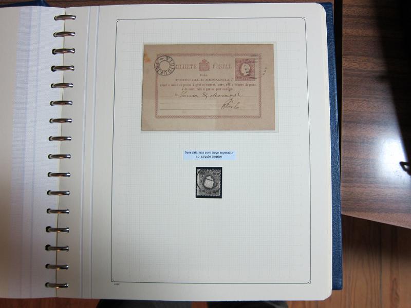 0019 (209).JPG -     Lote:    19      Marcofilia      Lotes Especiais       Descrição:         Portugal. Colecção especializada de carimbos de duplo círculo, tipo 1852, montada em 4 álbuns Lindner, com selos de diversas emissões e cartas, com estudo minucioso de cada marca. Lote a ver.         Lote       Valor Base:     &euro; 2.500,00     Valor Venda:     Retirado     